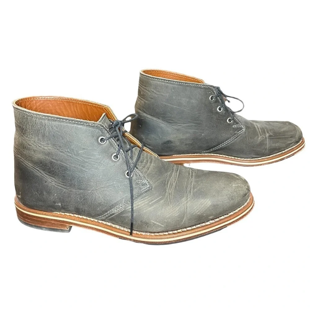 HELM Gray Boots - Picture 1 of 7